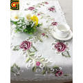 Organza fabric with embroidery table runner table cloth